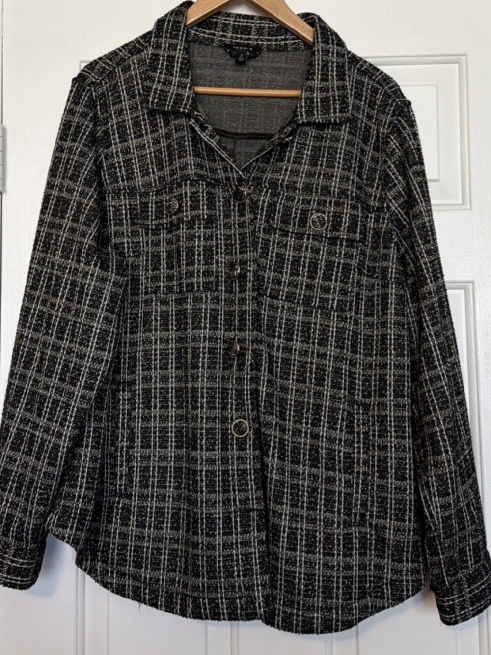 Torrid Stretch Boucle Shacket - Picture 4 of 7